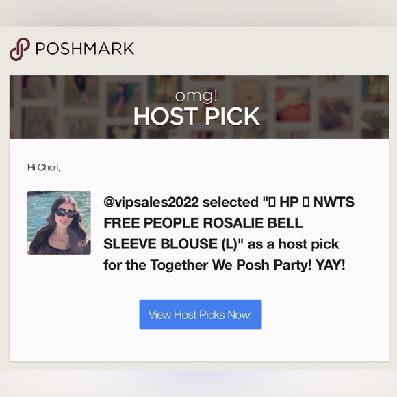 💫 HP 💫 NWTS FREE PEOPLE ROSALIE BELL SLEEVE BLOUSE (L) - Picture 13 of 13